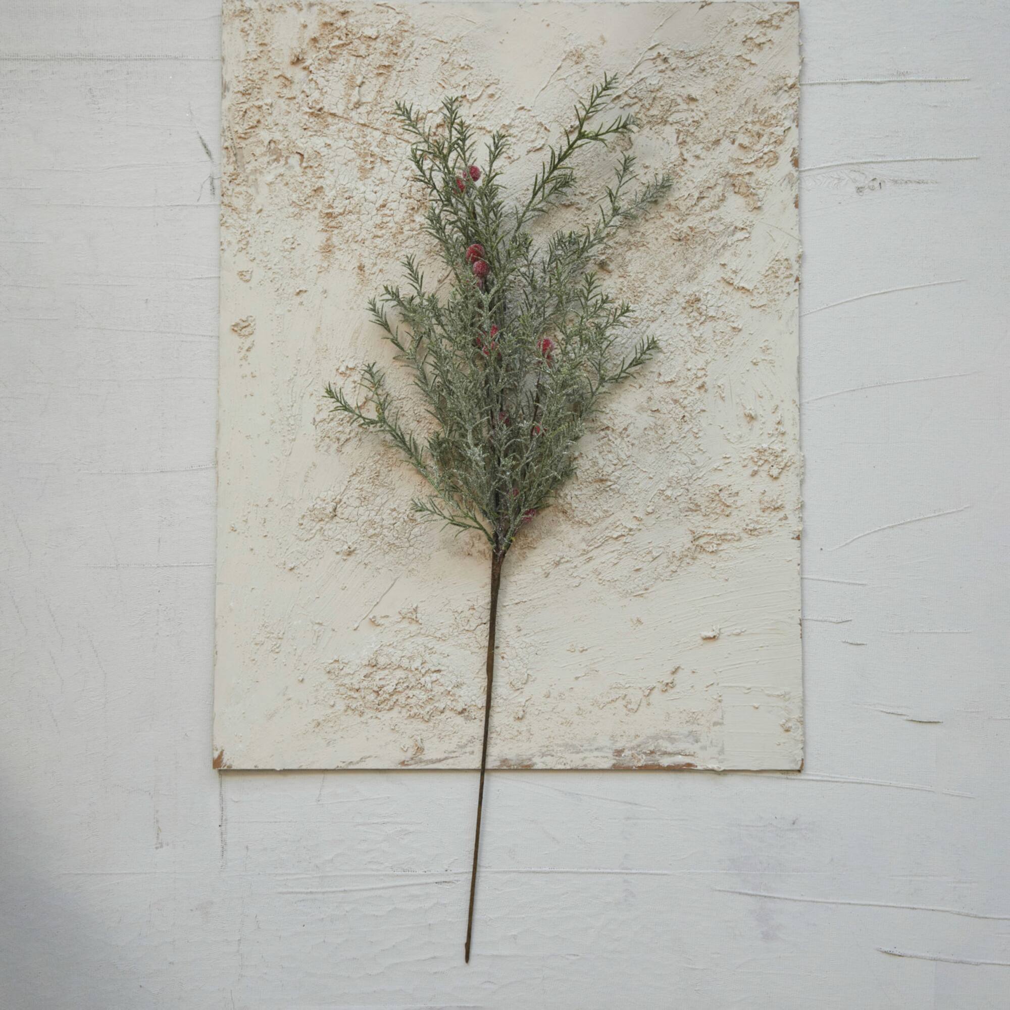 Hello Honey® 27.5" Frosted Faux Evergreen & Berry Pick